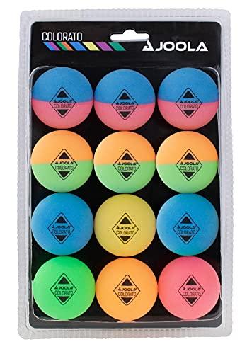 JOOLA Ballset Colorato - Set di Palline da Tennistavolo Multicolore