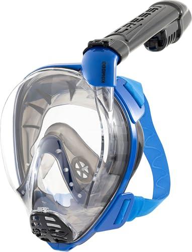 CRESSI Komodo Maschera Integrale da Snorkeling - Blu/Nero S/M