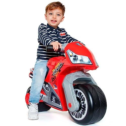 Moto da corsa Molto Cross, a partire dai 18 mesi, all-terrain, decorazione giocattolo high-tech, non si smonta. Design sportivo e unico (Rosso - Premium)