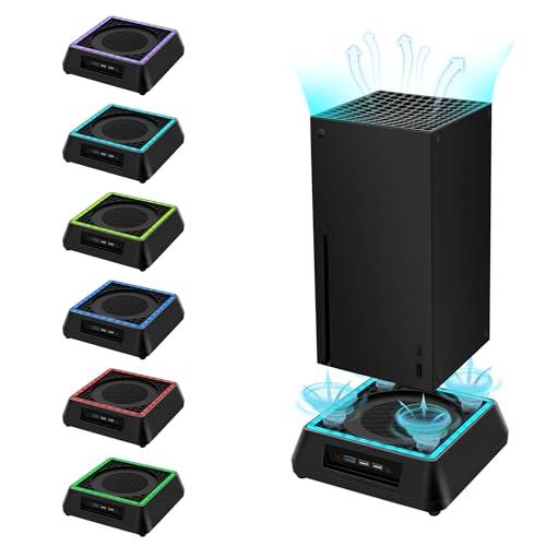 Mcbazel Xbox Series X: Ventola di Raffreddamento con RGB, Funzioni Regolabili e Porte USB