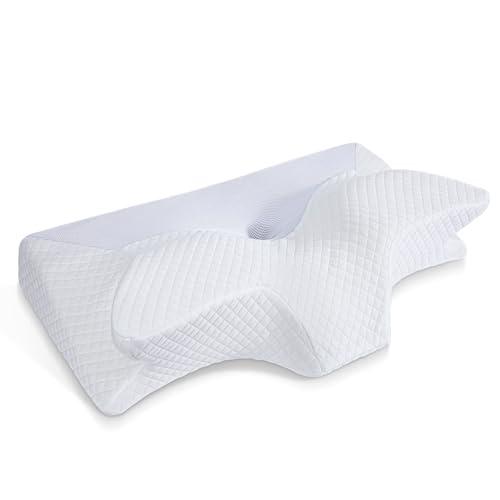 Cuscino Cervicale Ergonomico HOMCA Memory Foam per Supporto Ortopedico
