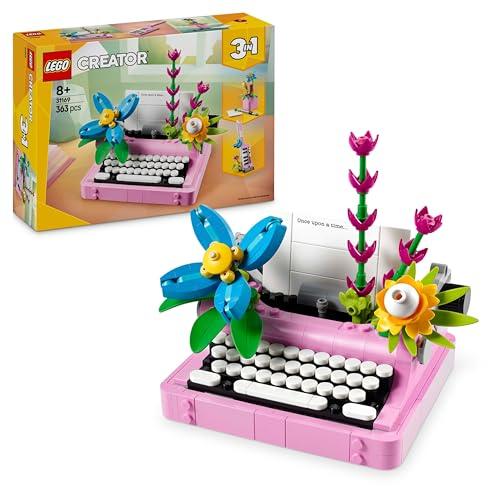 LEGO Creator 3 in 1 Macchina da Scrivere con Fiori Giocattolo