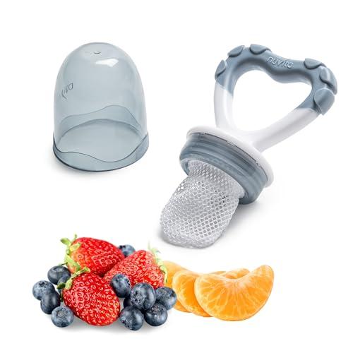 Nuvita 1417 - Mangiafrutta E Massaggiagengive 2 In 1 - Flavorillo - Blue