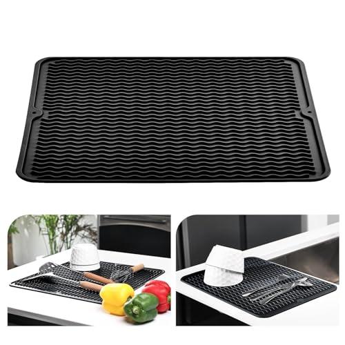 KitchenRaku Tappetino scolapiatti in silicone 30 x 40 cm