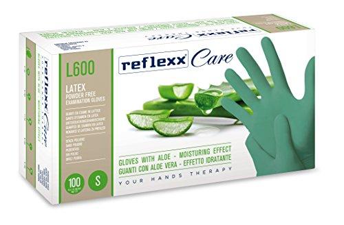 Reflexx L600/XL Guanti Monouso, Verde, Set di 100
