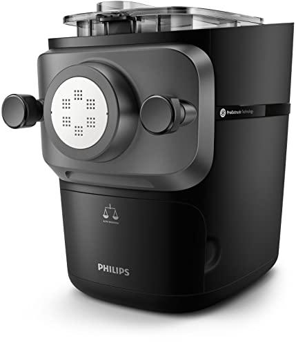 Philips Macchina per la Pasta Serie 7000 - Tecnologia ProExtrude, Bilancia Integrata, Completamente Automatica, 8 Trafile Per Pasta, Nero (HR2665/93)