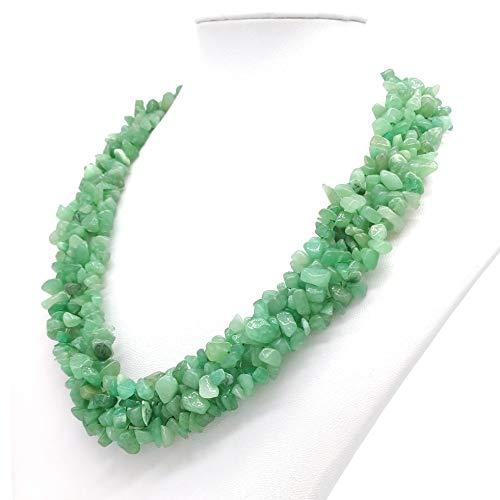 Collana Girocollo Donna con Avventurina: Eleganza Naturale
