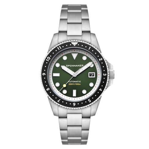 Spinnaker | Orologio automatico Croft Pioneer | 42mm, Verde giada, Croft Pioneer Automatico