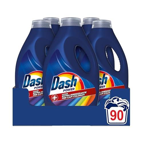 Dash Power Azione Extra Igienizzante Detersivo Liquido Lavatrice, 90 Lavaggi