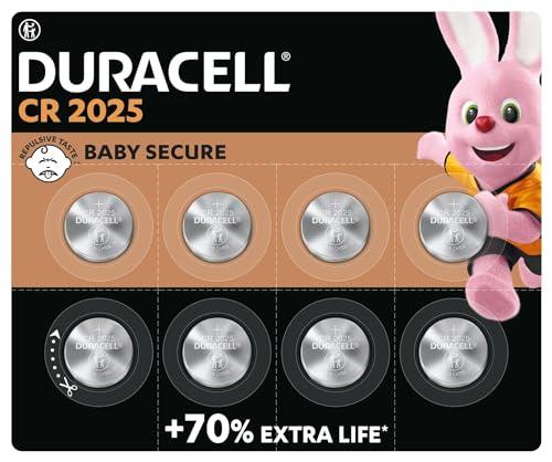 Duracell Batterie a moneta al litio CR2025 da 3V (confezione da 8)