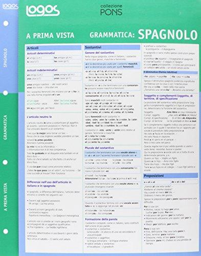 A prima vista. Grammatica: spagnolo