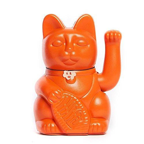 Gatto Portafortuna Maneki Neko Arancione - Taglia L