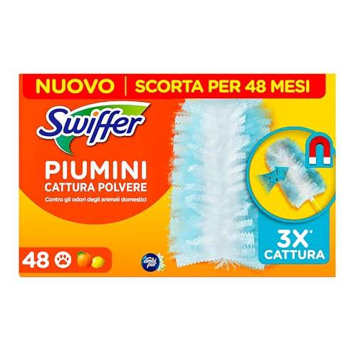 Swiffer Duster Ricambi Per Piumino Cattura Polvere 48 Pezzi Ideali Per Gli Animali Domestici