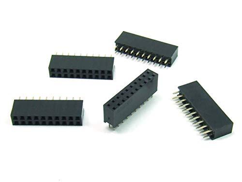 POPESQ® 5 pz. Connettori femmina 2.54mm 2x10 vie Dritto