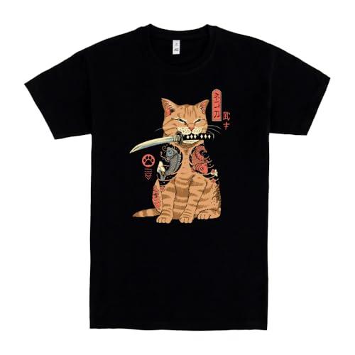 Pampling Maglietta Manica Corta Catana Nera - Design Originale Unisex