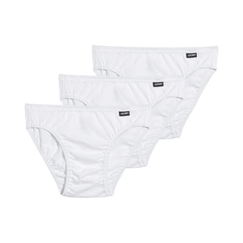Jockey Elance Bikini Uomo - Confezione da 3, Bianco, L