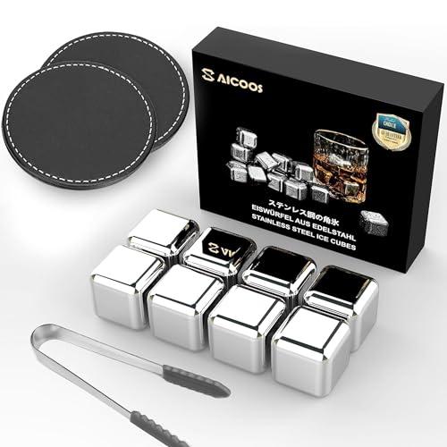 Cubetti di Ghiaccio Riutilizzabili in Acciaio Inox - Pietre per Whisky