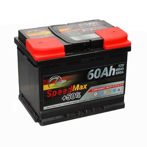 Batteria Auto Speed Max L2 60Ah 580A EN 12V Polo Positivo Destra