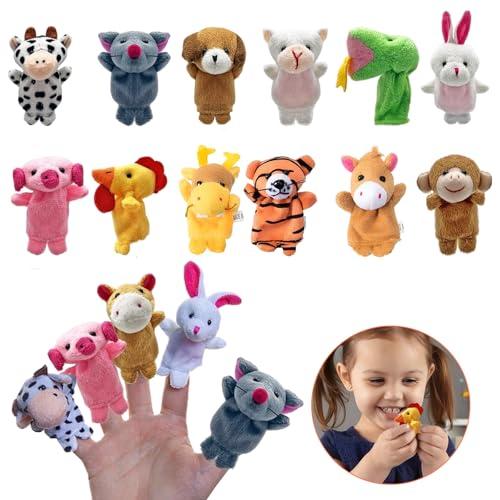 12 Pezzi Burattini per Dita,Liwein Finger Puppets Animali Burattini Marionette da Dita Animali Pupazzetti Dita Marionette da Dito per Favore di Partito Forniture Burattini per Dita (Zodiaco, 12)