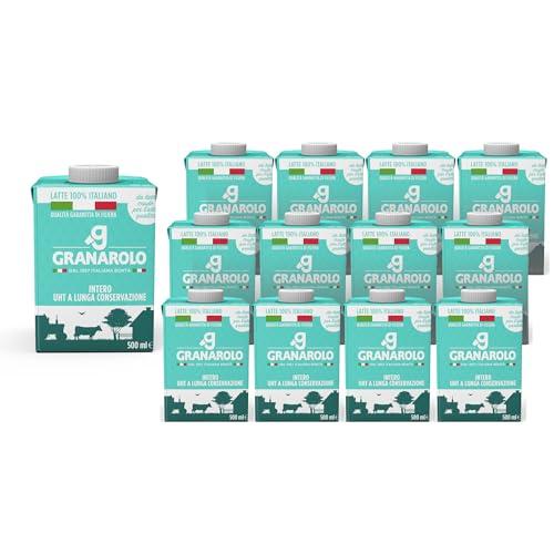 Granarolo Latte Intero UHT Alta Qualità da Latte Crudo - 12 x 500ml