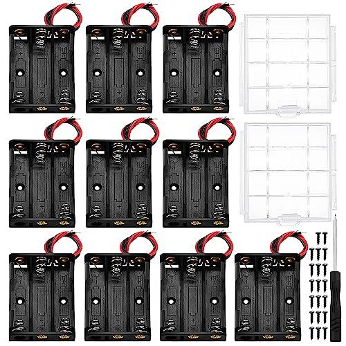 Kit 10 Supporti Batteria AAA KUOQIY con Accessori