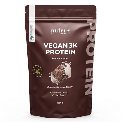 Nutri+ Proteina Vegan in Polvere al Cioccolato Brownie - 1kg