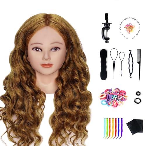 Testina professionale per parrucchieri con capelli veri all'80%