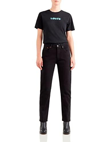 Levi's 501 Crop Jeans Donna Black Sprout