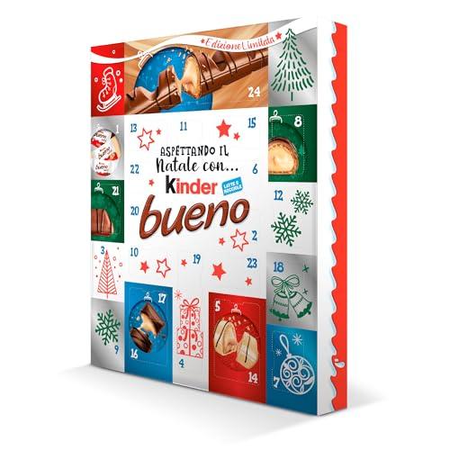 Kinder Bueno - Calendario Avvento 2024, 24 Cioccolatini e Snack Assortiti
