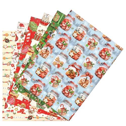 ARKRAFT Carta da Regalo Natalizia - Set 6 Fogli FSC 90x65cm (NAT19)