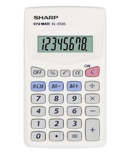Calcolatrice Tascabile Sharp EL-233SB