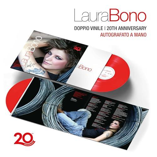 Laura Bono - Laura Bono (20th Anniversary) Doppio LP Autografato Rosso Trasparente