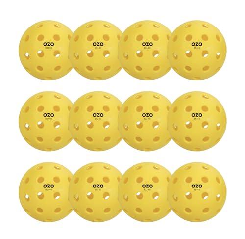 OZO Pickleball - Set di 12 Palline Outdoor Approvate USAPA
