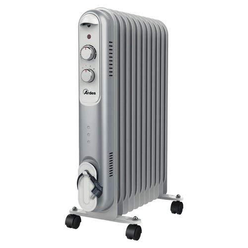 Radiatore Termosifone Elettrico ad Olio Stufa Portatile 11 Elementi Potenza 2500 Watt con Termostato - AR4R11S Curvy 11