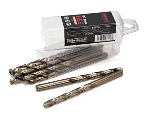 Ferrcan Punte per metallo HSS DIN338 M35 5% cobalto - 7mm (Confezione da 10)