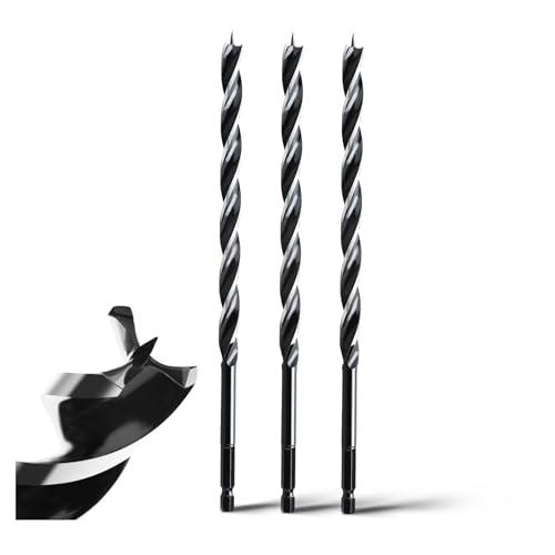 Set 3 Punte per Legno 6x230mm con Attacco E6.35mm