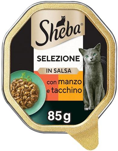 Sheba Selezione in Salsa Manzo & Tacchino - 22 Vaschette
