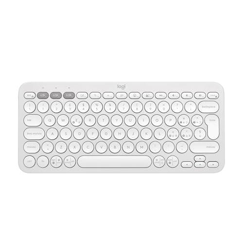 Logitech Pebble Keys 2 K380s - Tastiera Bluetooth Bianco