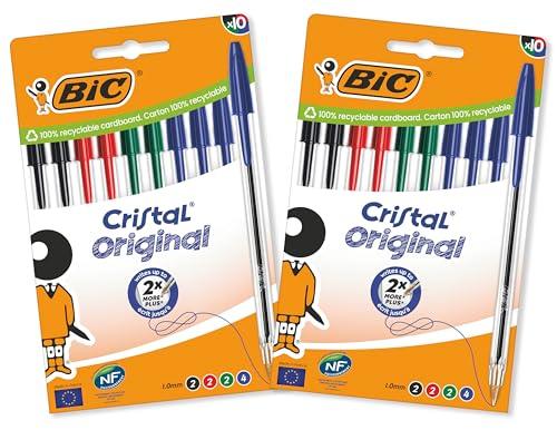 BIC Cristal Original Penne a Sfera, Confezione da 20