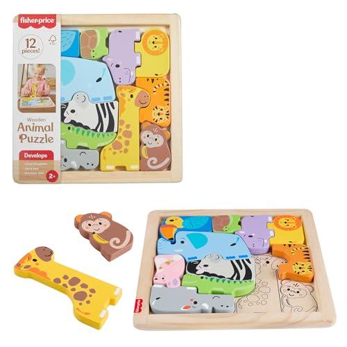 Fisher-Price Puzzle Animali in Legno: Divertimento e Apprendimento per i Più Piccoli