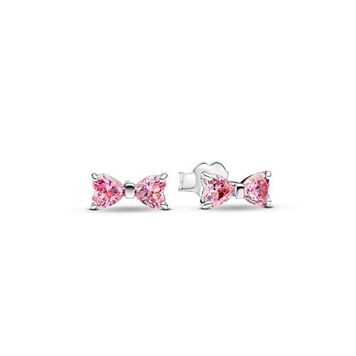 Pandora Timeless Orecchini Pendenti Fiocco Rosa 293505C01