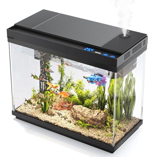 Vehipa Acquario Completo 9L con Umidificatore e Illuminazione LED