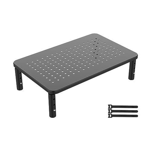 GRIFEMA GB1051 Rialzo per Monitor in Metallo Ergonomico Nero
