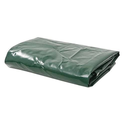 vidaXL Telone 650 g/m² 3x3 m Verde PVC Telo Protezione Copertura Protettiva