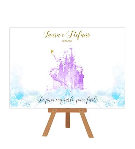 Tableau de Mariage Castello delle Fiabe Personalizzabile