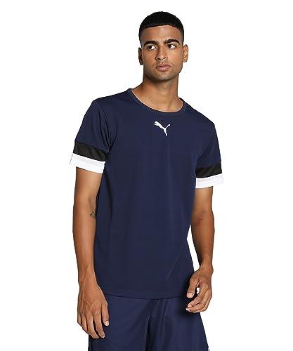 PUMA Teamrise Jersey Maglietta Unisex Adulto, Peacoat-puma Nero, XS