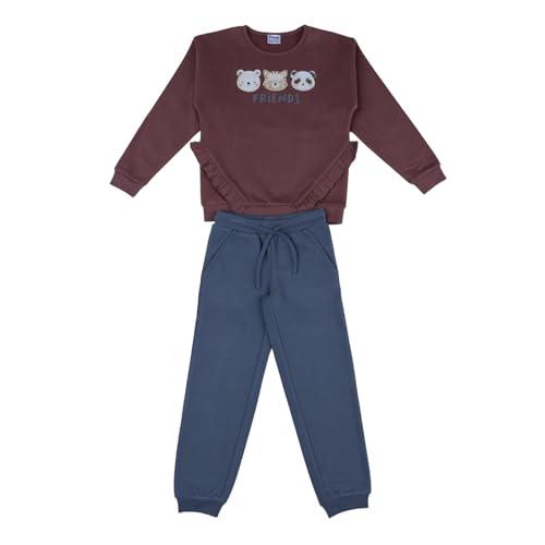 Prénatal, Completo Bambina Coordinato Felpato con Pantalone Lungo e Felpa in Morbido Cotone