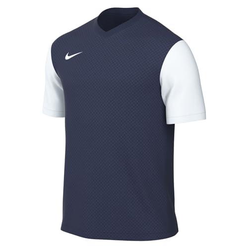 Nike, M Nk DF Tiempo Prem II JSY SS, Maglia Manica Corta, Midnight Navy/White/White, M, Uomo