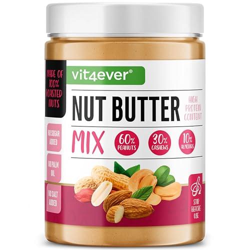 Burro di arachidi, anacardi e mandorle Vit4ever - Cremoso e naturale - 1kg