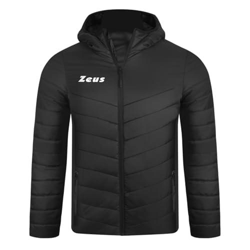 Giubbotto Start Giacca Sportiva Zeus Imbottita con Cappuccio Nera e Blu